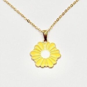 Yellow Flower Necklace